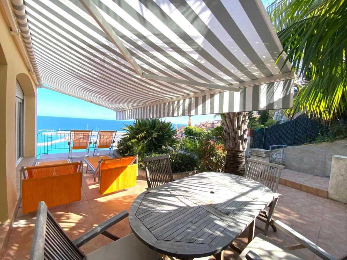 Villa L'Ensoleillee Vue Panoramique Mer, 250 M De La Plage Et Du Centre Ville Menton Exterior photo