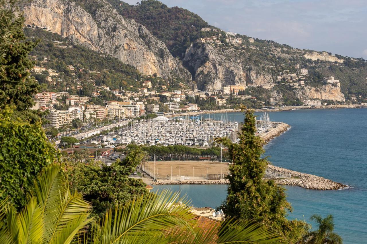 Villa L'Ensoleillee Vue Panoramique Mer, 250 M De La Plage Et Du Centre Ville Menton Exterior photo